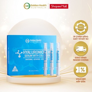 [GOLDEN HEALTH] Tinh chất Serum Axit Hyaluronic và collagen - Hộp 5 lọ