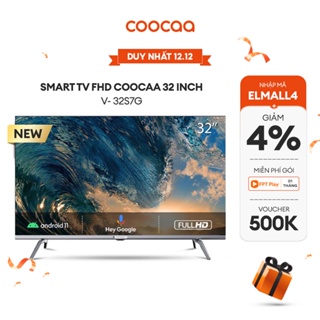 Hình ảnh [Mã ELBAU4 giảm 4% đơn 500K] Smart TV HD Coocaa 32 Inch Wifi - 32S7G - Android 11 - Viền mỏng - Miễn phí lắp đặt chính hãng