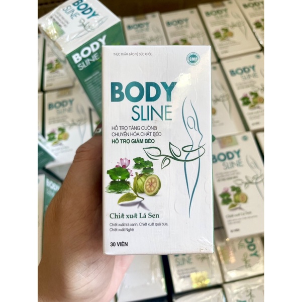 Viên Giảm Mỡ BODY SLINE Chiết Xuất Lá Sen Giảm Nhanh An Toàn Hiệu Quả. Hộp 30 viên