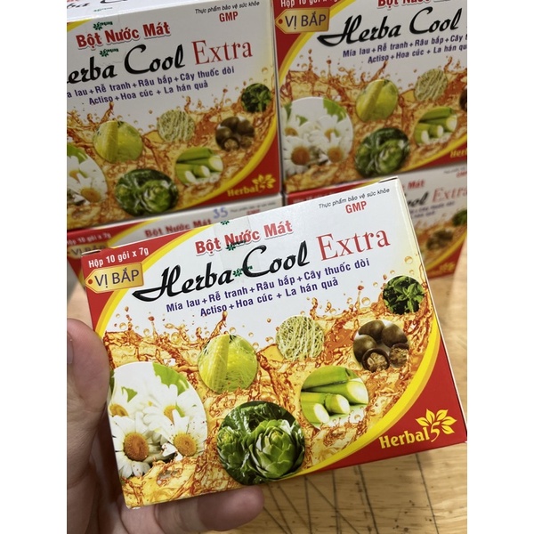 ✅ Bột nước mát/ bột thanh nhiệt Herba cool / Herbacool Mía lau râu bắp