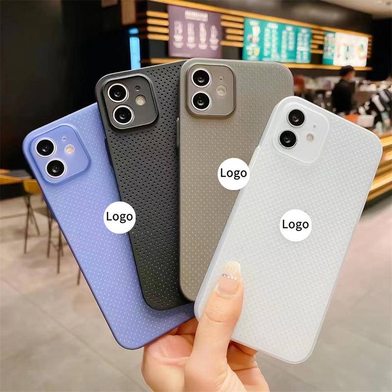 Ultra Ốp Điện Thoại Lưới Tổ Ong Thoáng Khí Siêu Mỏng Cho iPhone 14 13 12 11 Pro Max Plus