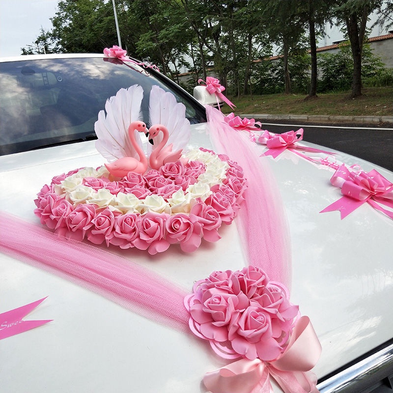Bộ Phụ Kiện Trang Trí Xe Hơi Đám Cưới Chính Không Làm Tổn Thương Bằng Dây Đai An Toàn Cho Bé