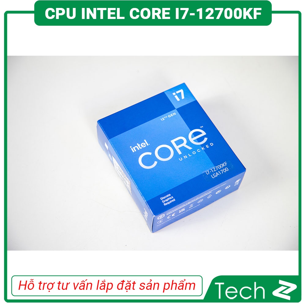 CPU Intel Core i7 12700KF Box Chính Hãng Bảo Hành 3 Năm