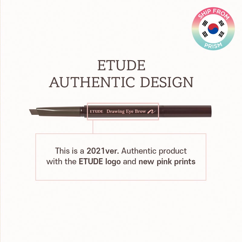 Bút kẻ lông mày Etude House hai đầu 7 màu sắc tùy chọn trang điểm tự nhiên