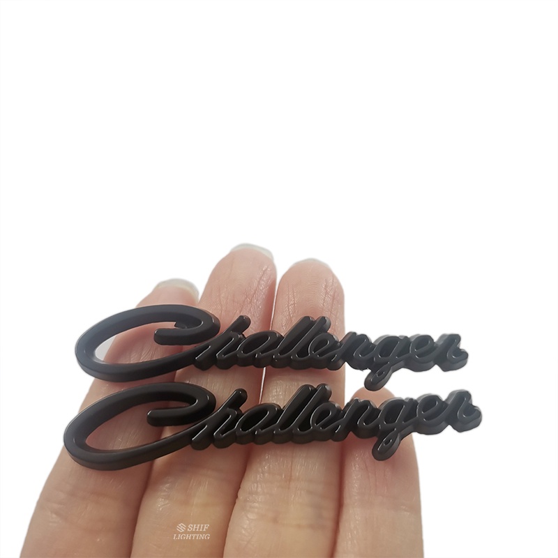 FENDER Set 2 Đề Can Dán Trang Trí Xe Hơi DODGE CHALLENGER Màu Vàng / Đỏ / Đen