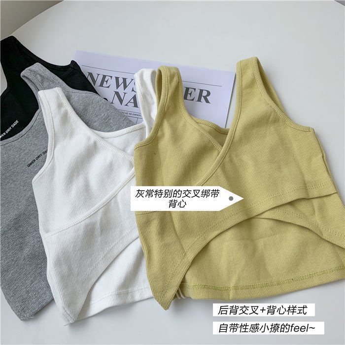 Áo Thể Thao Ngắn Mỏng Dây Chéo Lưng Tập Yoga Mùa Hè Cho Nữ 1223