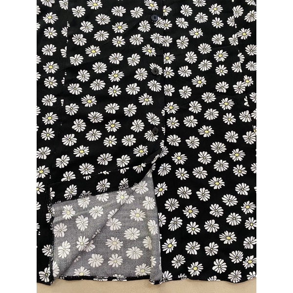 Đầm sơ mi vải tôn hoạ tiết nhí xuất khẩu - Thanh lý vnxk