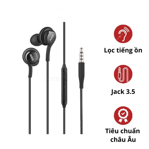 Tai Nghe Điện Thoại AKG Có Dây Siêu Trầm Jack 3.5 mm oneshop0003