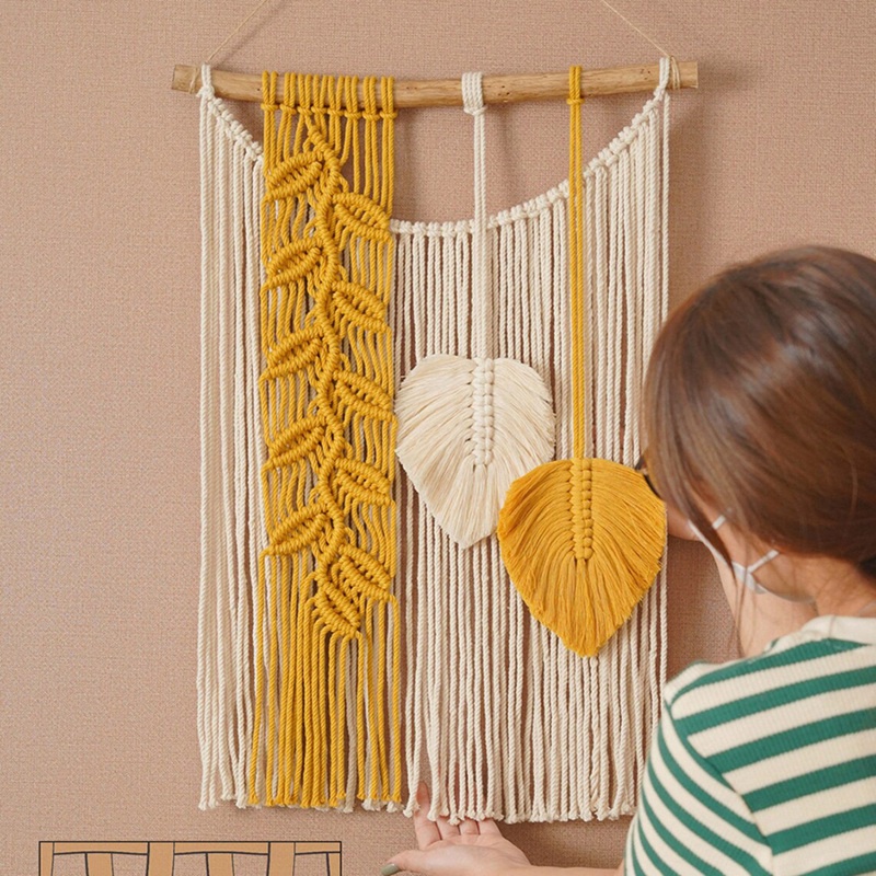 Dây Macrame Treo Tường Trang Trí Phong Cách Boho