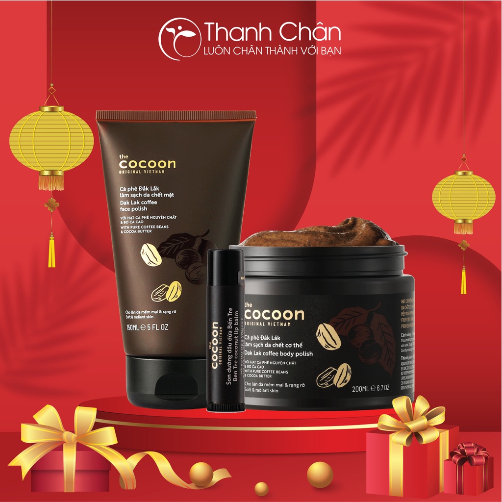 Tẩy Da Chết COCOON Cà Phê Đắk Lắk Làm Sạch Da Chết Body 200ml
