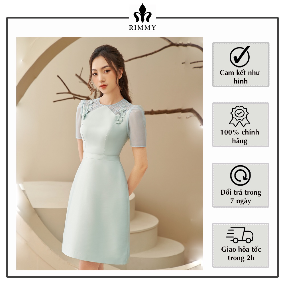 Váy Lusia Dress xanh mint cao cấp [VA05-0122]