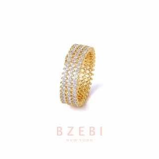 Nhẫn đính hôn mạ vàng 18k đính hạt kim cương lấp lánh phong cách cổ điển 610r