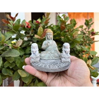 Combo 2 bộ tượng phật, hoa văn trống đồng, sư tử