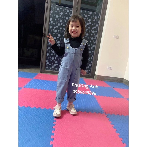 Set yếm jean kèm áo Bé trai và bé gái