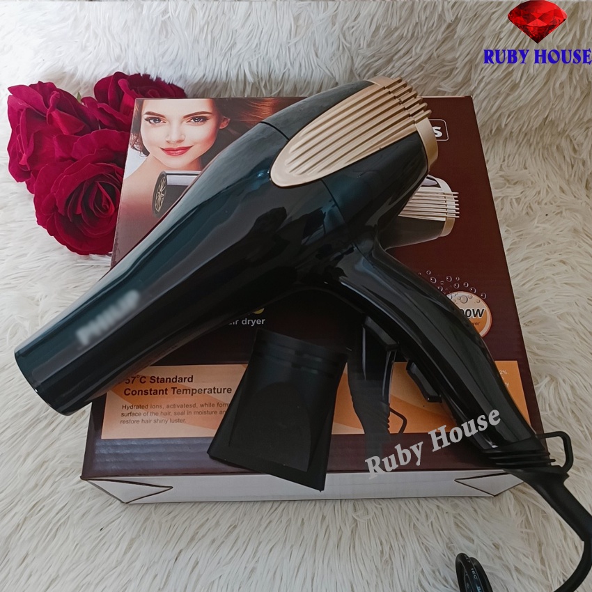 Máy sấy tóc PL công suất lớn 6000W, máy sấy tóc chuyên nghiệp sấy nhanh, sấy khoẻ - Tặng đầu sấy cụp