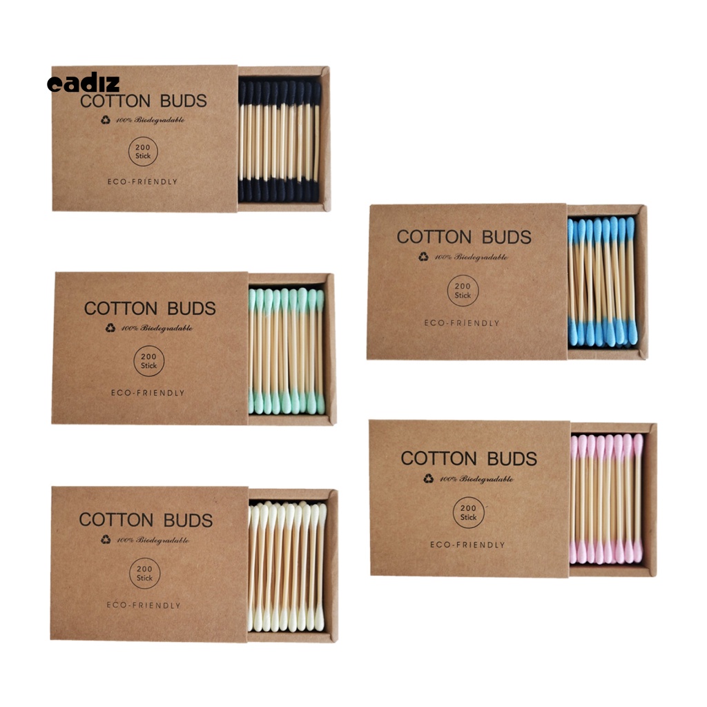 1 Hộp Tăm Bông Trang Điểm Mềm Mại Nhỏ Gọn Tiện Lợi