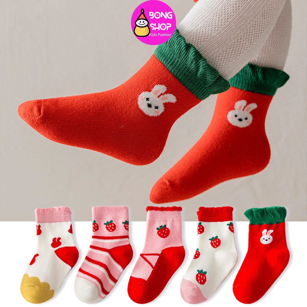 Tất trẻ em sét 5 đôi tất vớ cho BÉ GÁI tất chân cho bé từ 1 -5 tuổi