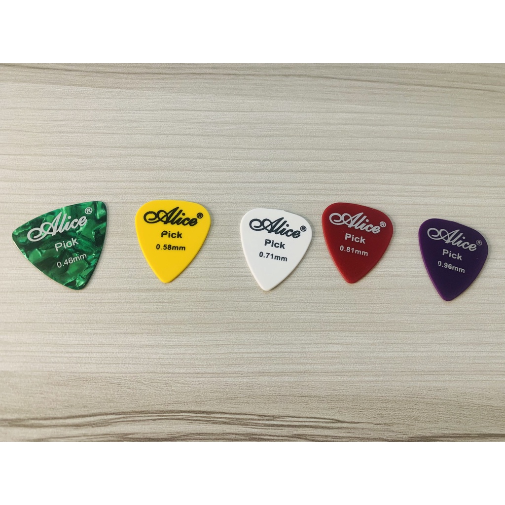 Combo 5 Pick Guitar Alice - Miếng gảy đàn Alice ( Màu ngẫu nhiên )