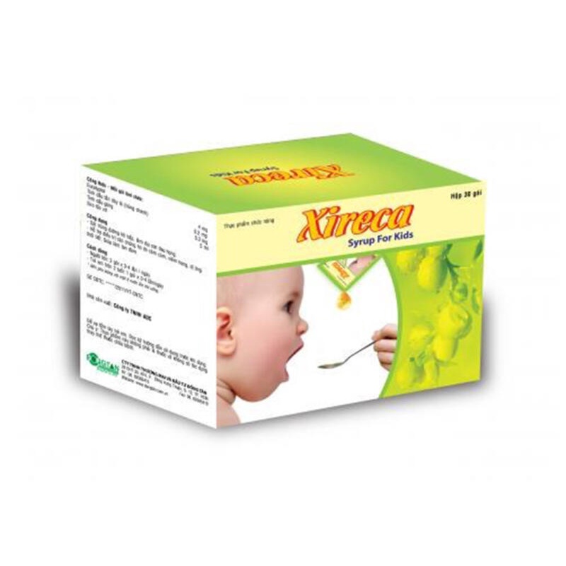 Siro giảm ho cho bé XIRECA hộp 30 gói