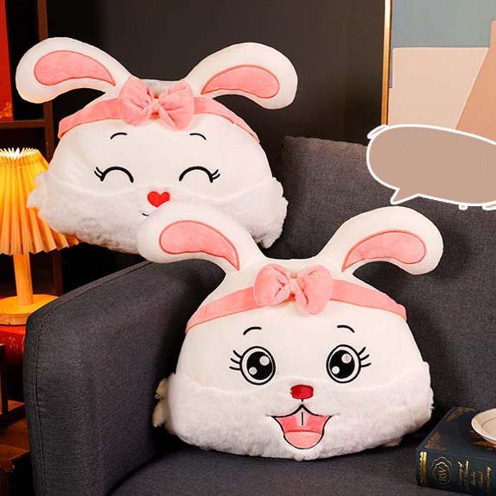 Thỏ Nhồi Bông Giữ Ấm Tay Mềm Mại Trang Trí Nhà Cửa