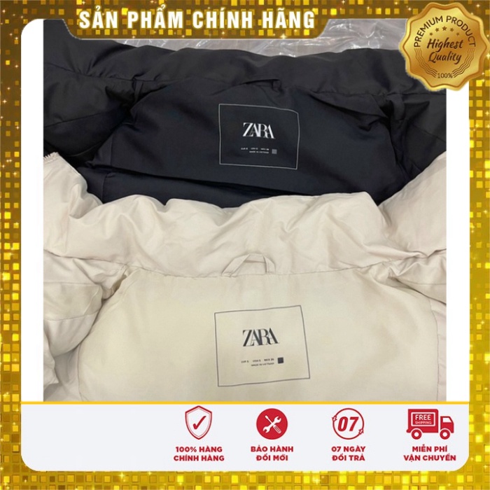 Áo gile phao Za.ra chần bông