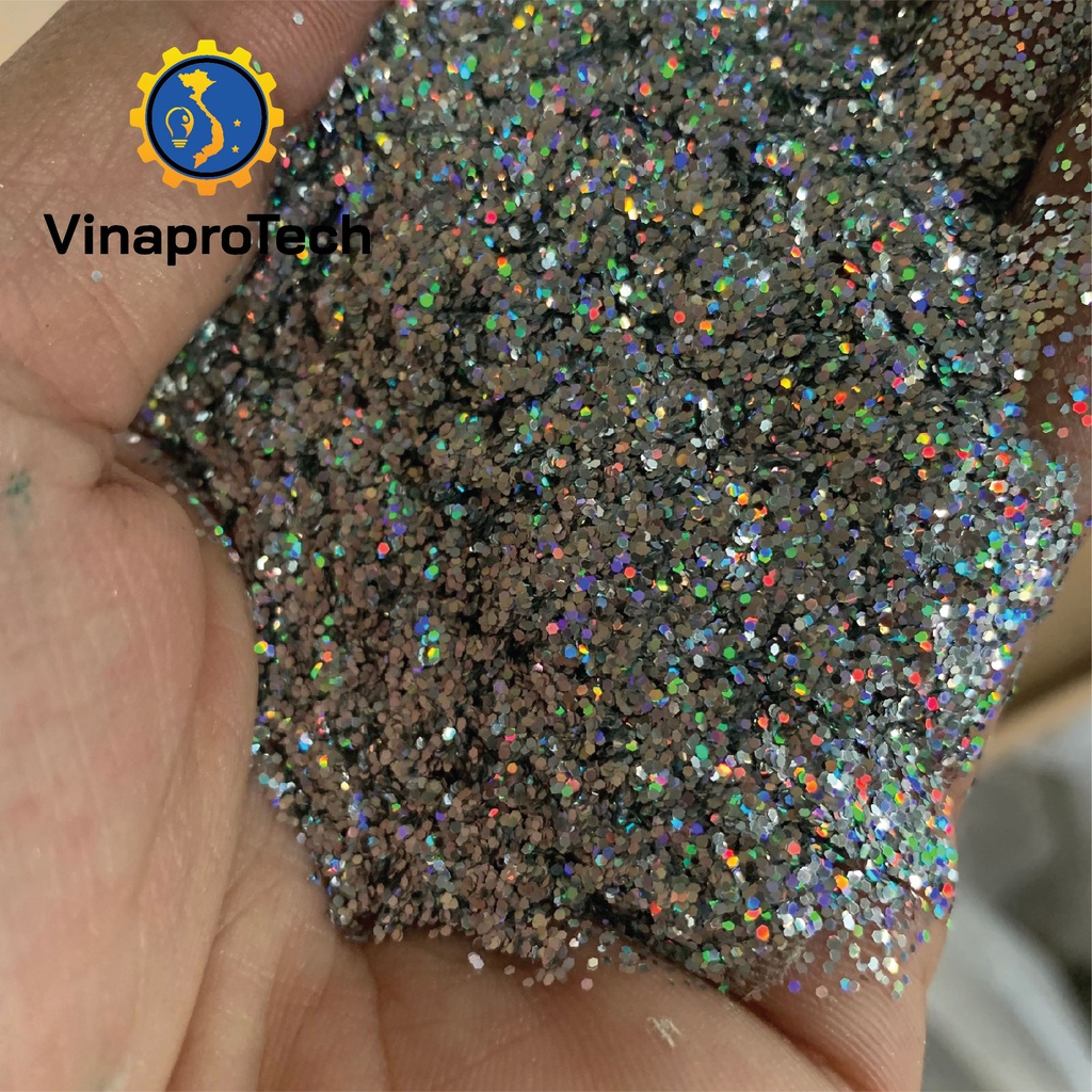 Kim tuyến ngũ sắc dùng trong sơn kính trang trí lọ 100g
