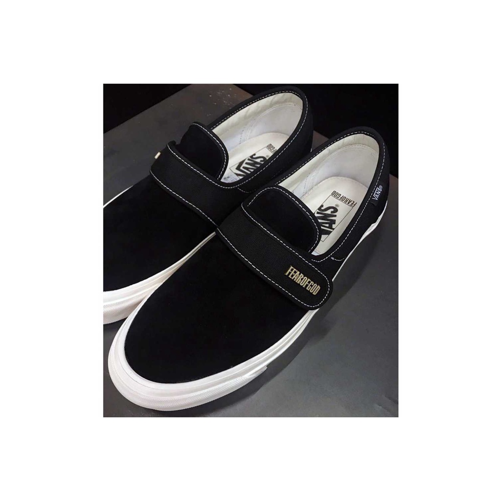 Giày vans fear of gof fog slipon trắng đen hàng 1:1 full bill box đủ size nam nữ hót trend 2022