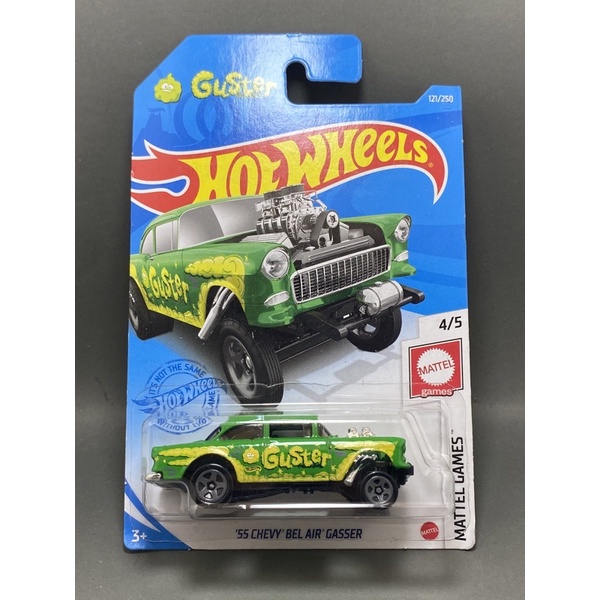 Xe mô hình Hot Wheels 55 Chevy Bel Air Gasser tỉ lệ 1/64