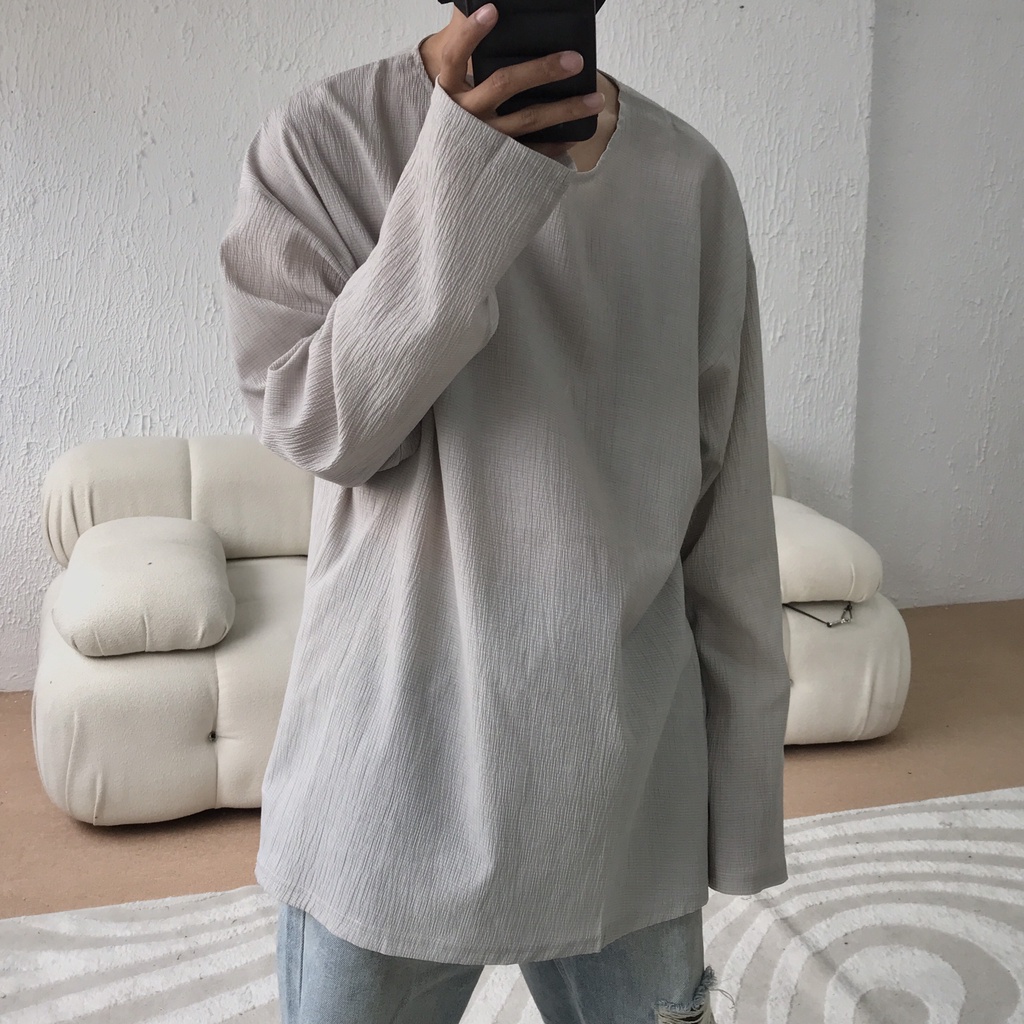 Áo vải lanh / pleated longtees