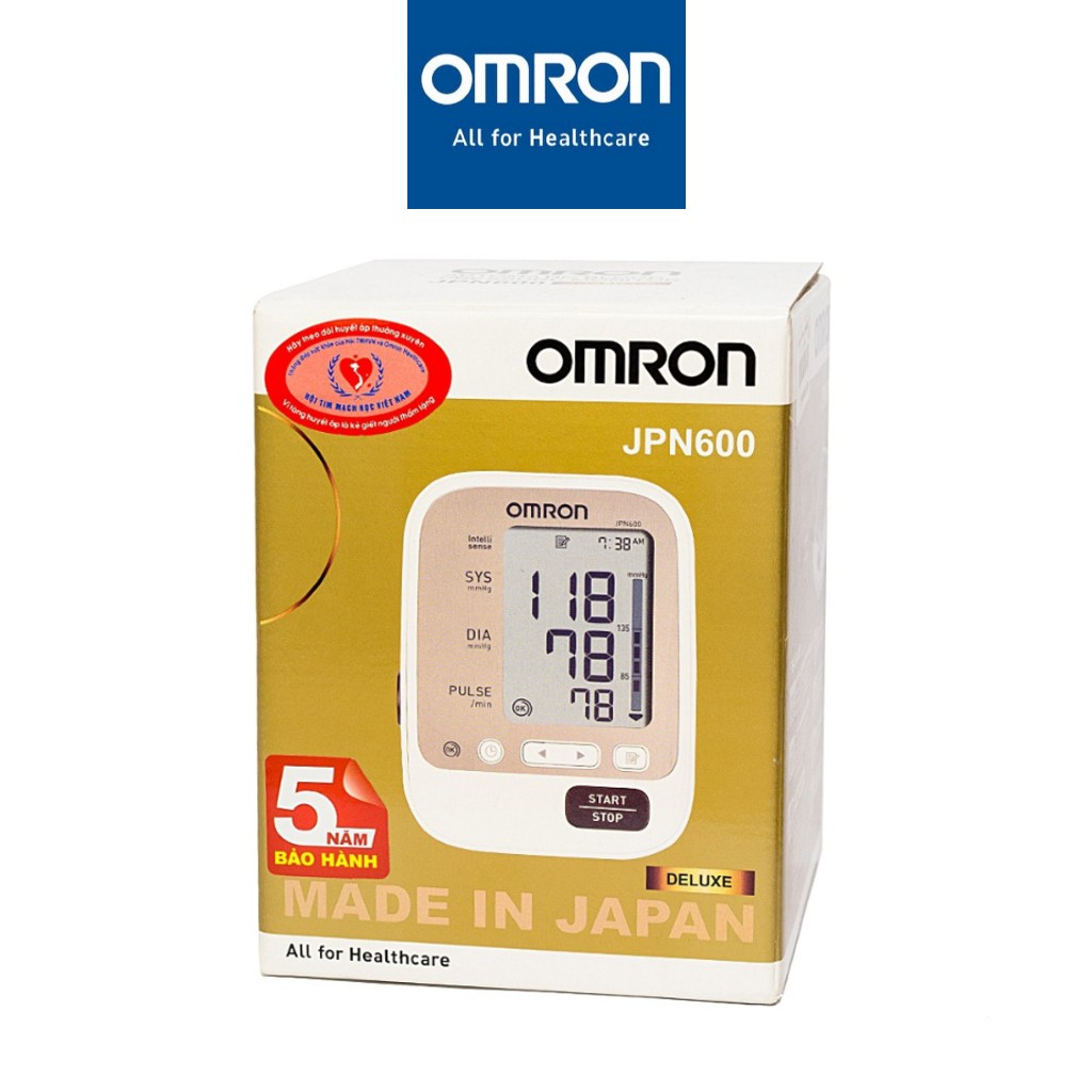 Máy đo huyết áp bắp tay tự động OMRON JPN600 "made in Japan" bảo hành 5 năm chính hãng
