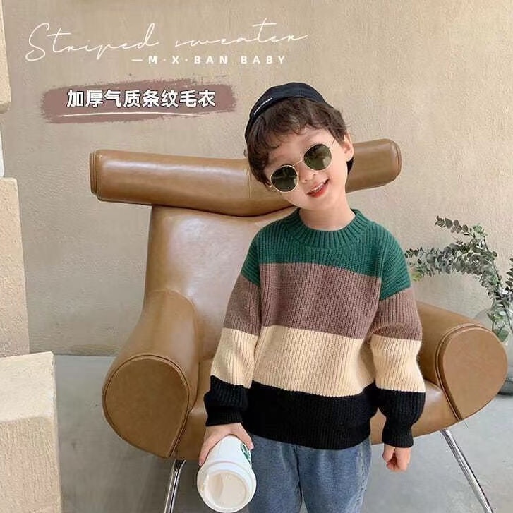 Áo Sweater Cổ Tròn Dáng Rộng Dày Dặn Phong Cách Hàn Quốc Thời Trang Thu Đông 2022 Mới