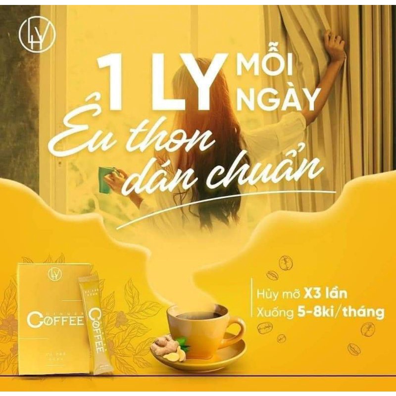 Cà Phê Gừng Giảm Cân - Ginger Coffee Chính Hãng, Giá Gốc, 1 Hộp 20 gói Siêu Giảm Mỡ