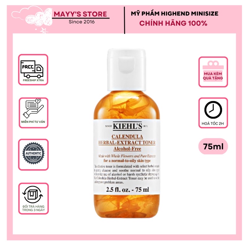TONER HOA CÚC KIEHL'S CALENDULA HERBAL EXTRACT 75ml