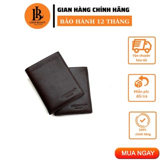 Ví nam da thật thương hiệu louis bugati vm07 ví da nam cao cấp 2 màu đen, nâu