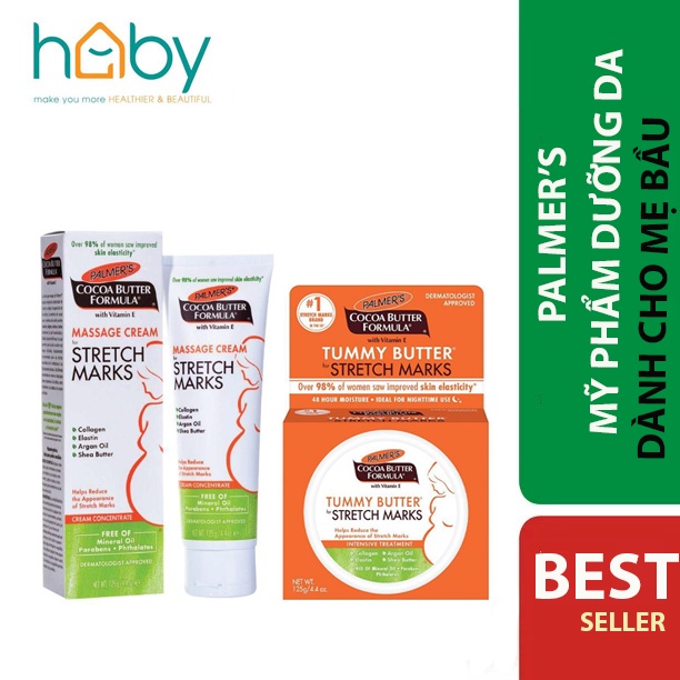 Kem Ngăn Ngừa Và Hỗ Trợ Điều Trị Rạn Da Khi Mang Thai Palmer's Massage Cream for Stretch Marks Cream Concentrate 125gram