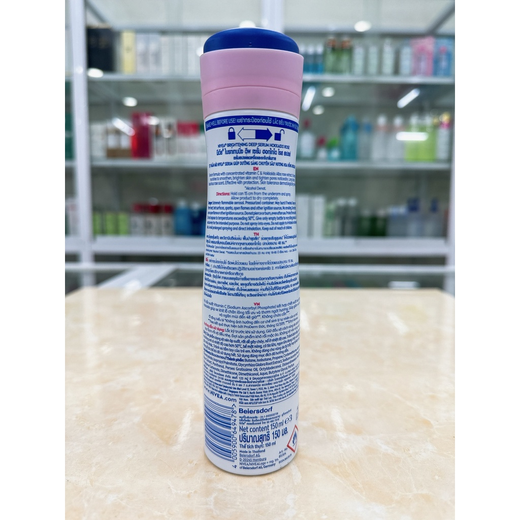 Xịt Khử Mùi Nữ Nivea Whitening Deep Serum 150ml Mẫu Mới