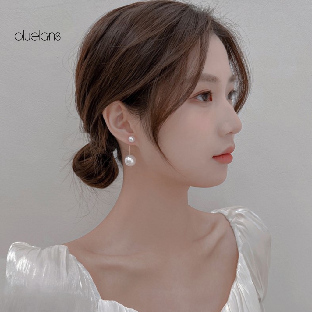 1 Đôi Bông Tai Dài Đính Ngọc Trai Giả Thời Trang Dành Cho Nữ