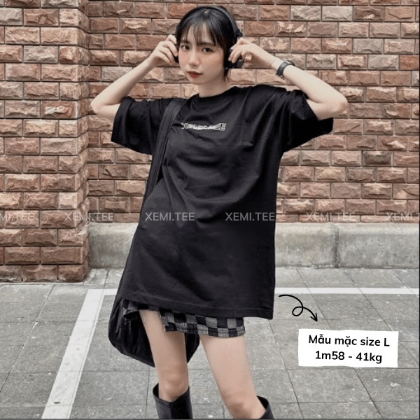 Áo thun local brand Xemi.tee form unisex dòng Signature Tee ver 1.0 giá rẻ màu đen