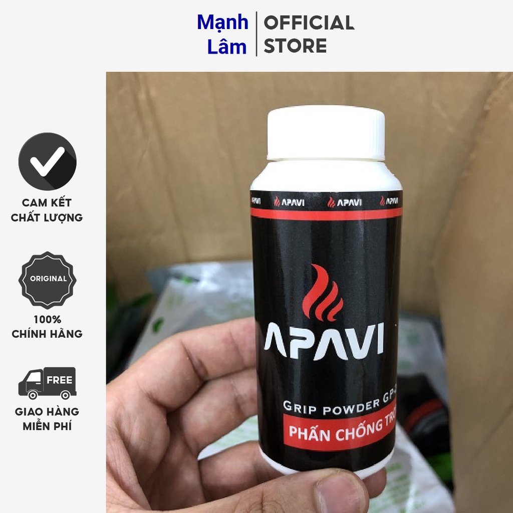 Phấn chống trơn Apavi GP-20, loại nhỏ loại 30g, chống trơn mùa hè ra mồ hôi tay, dùng với quấn cán, không kích ứng da.