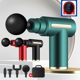 Máy massage cầm tay Fascia Gun phiên bản mini BX720 4 đầu massage
