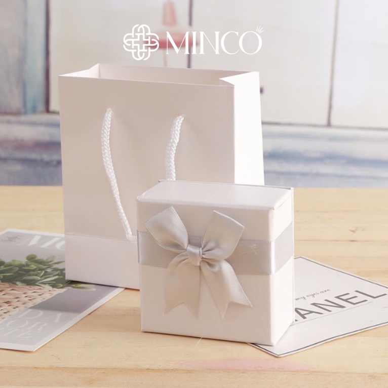 Hộp đựng quà trang sức Minco Accessories thiết kế theo yêu cầu - Hộp quà hình nơ trang sức rỗng theo yêu cầu - HQT