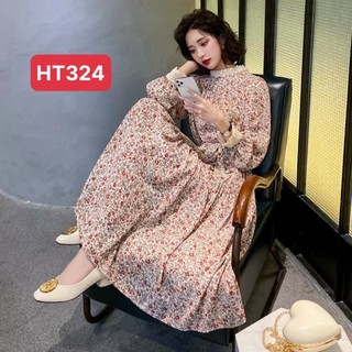 đầm bầu dài tay - ht324