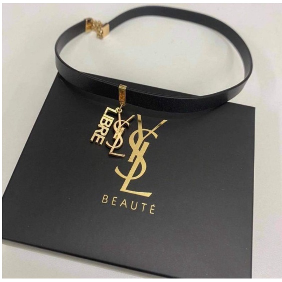 Vòng tay kết hơp Chocker da của YSL 💝 Hàng Gift