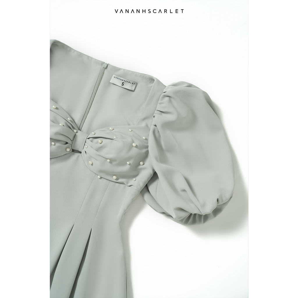 Đầm nữ VANANHSCARLET nơ ngực V081S22