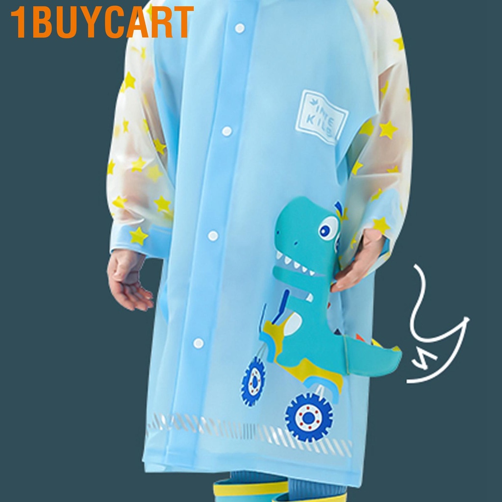 1buycart Children Raincoat Kindergarten Kids Cartoon Outdoor Waterproof Baby Rain Jacket