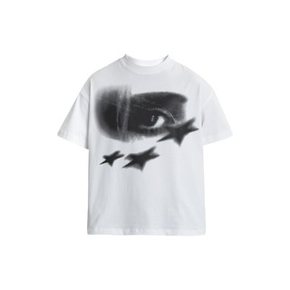 Áo thun stressmama nightmare boxy t-shirt white