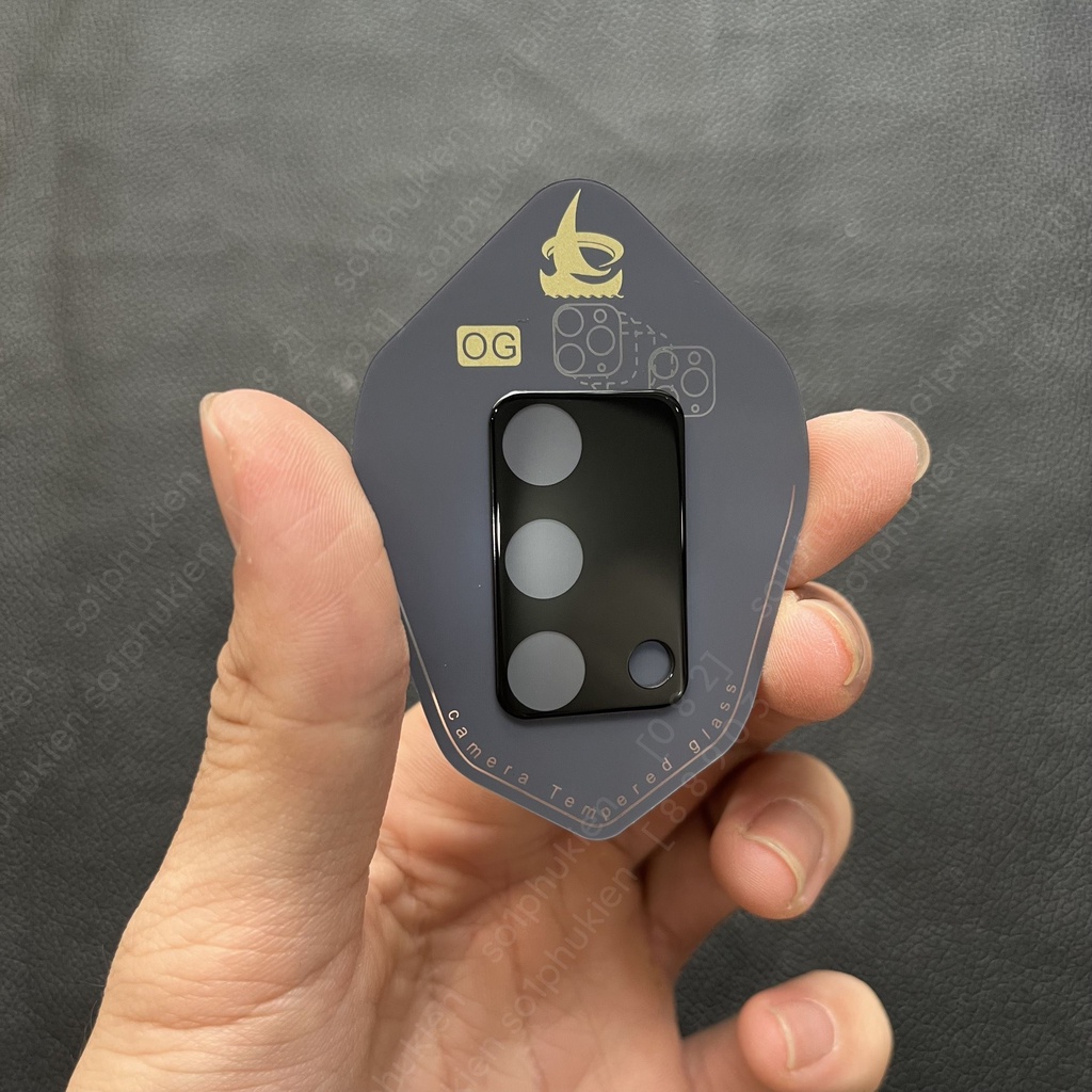 Kính cường lực camera đế đen Oppo A74 4G / A95 giúp bảo vệ cam, chụp hình đẹp