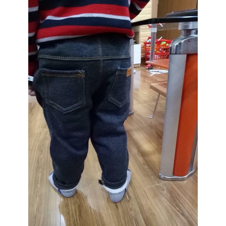 Quần lót lông màu xám đậm đủ size cho bé từ 10-22kg