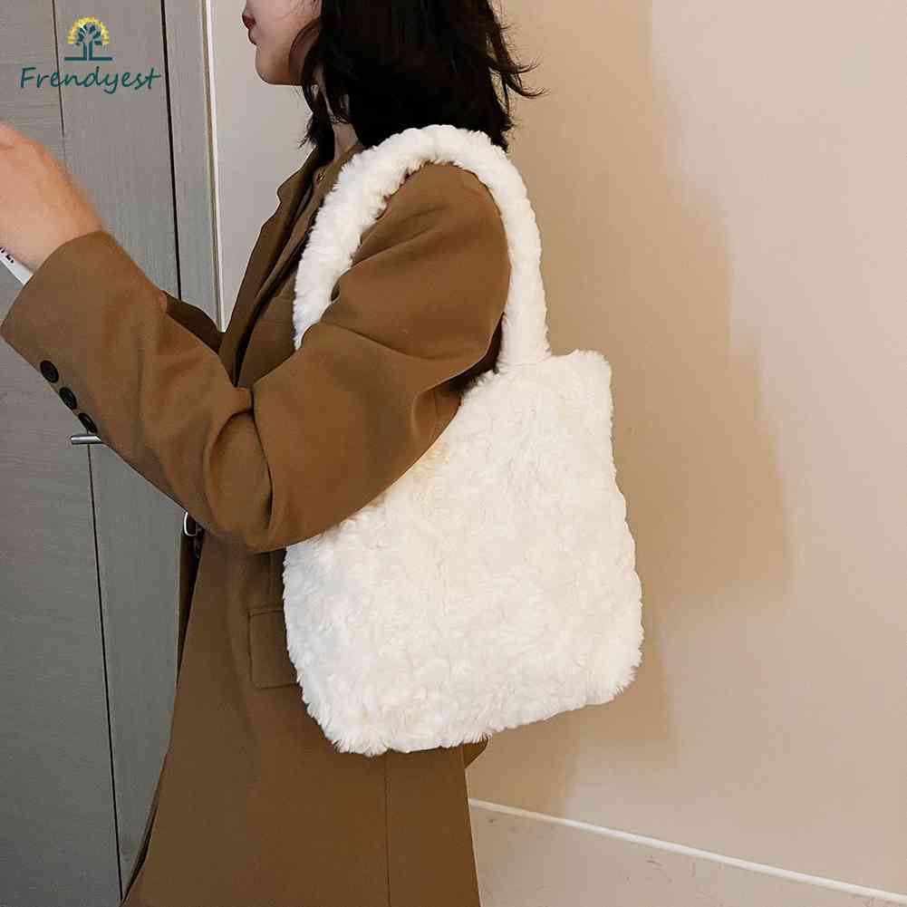 Túi Xách Lông Nhung Mềm Mại Thời Trang Thu Đông Cho Nữ