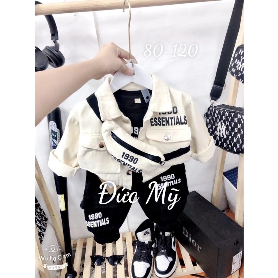 SET JEANS 3 CHI TIẾT SNOOPY HÀNG QUẢNG CHÂU CHẤT SIÊU ĐẸP